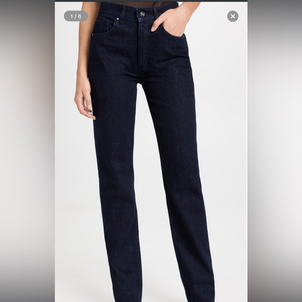 NWT Anine Bing Bennett Jeans Size 30 Midnight Blue - Picture 6 of 6